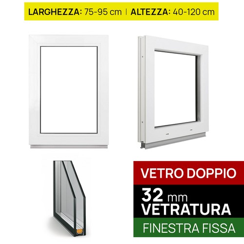 Finestre pvc vetro fisso - finestre, in