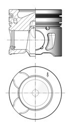 Pistone kolbenschmidt 41251610 - kolbenschmidt,