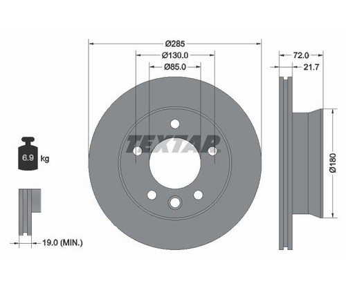 Dischi freno textar asse - 2,