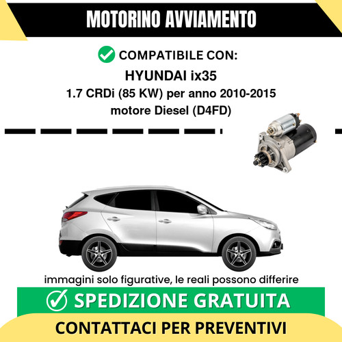 Motorino avviamento hyundai - motorino,
